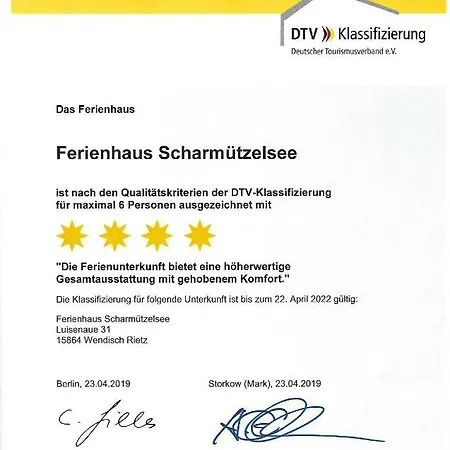 Ferienhaus Scharmuetzelsee *
